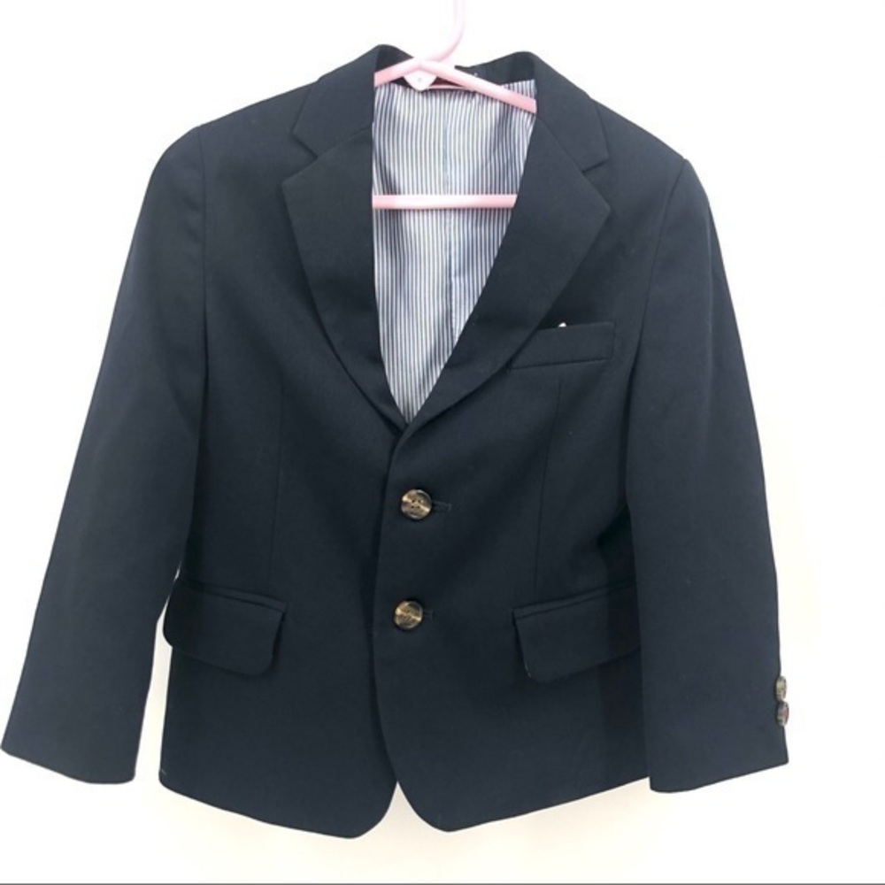 TOMMY HILFIGER Navy Blue Boys Size 4 Blazer